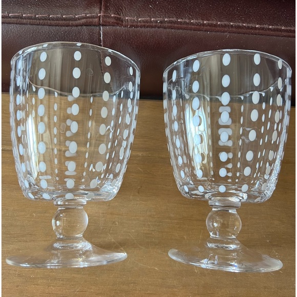 Zafferano Perle glass water goblets in perfect condition. Come as set of two. - Picture 3 of 3